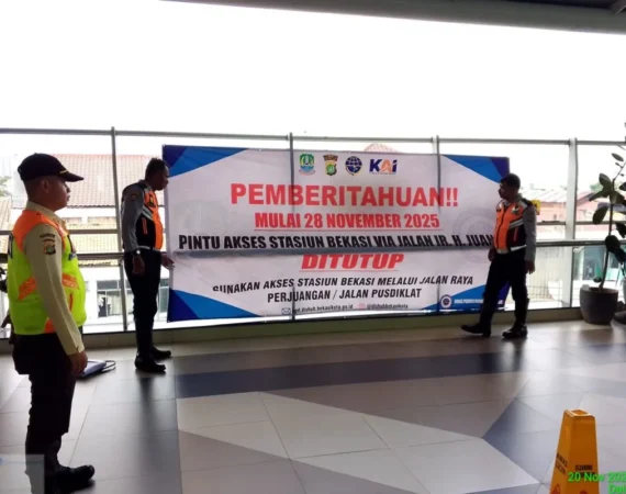 Akses Pintu Selatan Stasiun Bekasi Ditutup 28 November 2025, Alasan Penataan Lalu Lintas di Sekitar Stasiun