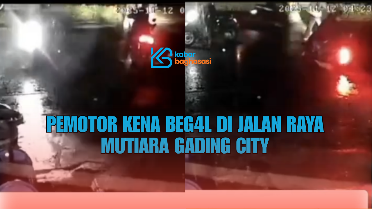 Viral Begal di Mutiara Gading City Bekasi, Korban Jatuh Ditodong Sajam, Motor Dibawa Kabur
