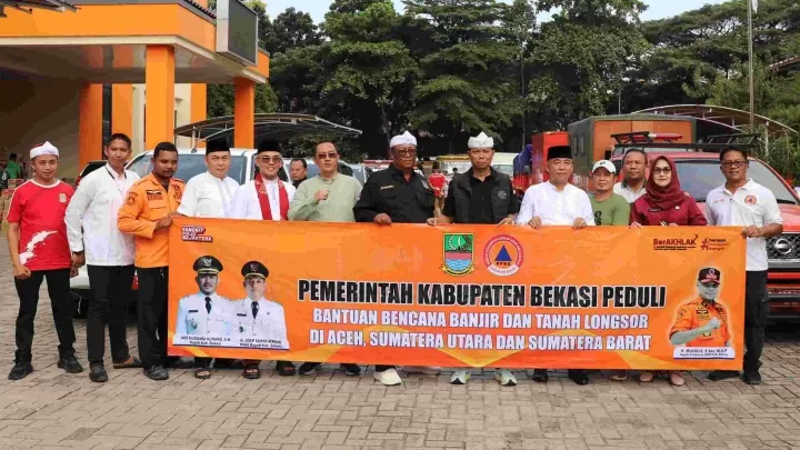 Misi Kemanusiaan Berlanjut, BPBD Kabupaten Bekasi Lepas Bantuan Tahap III untuk Korban Banjir Aceh Tamiang