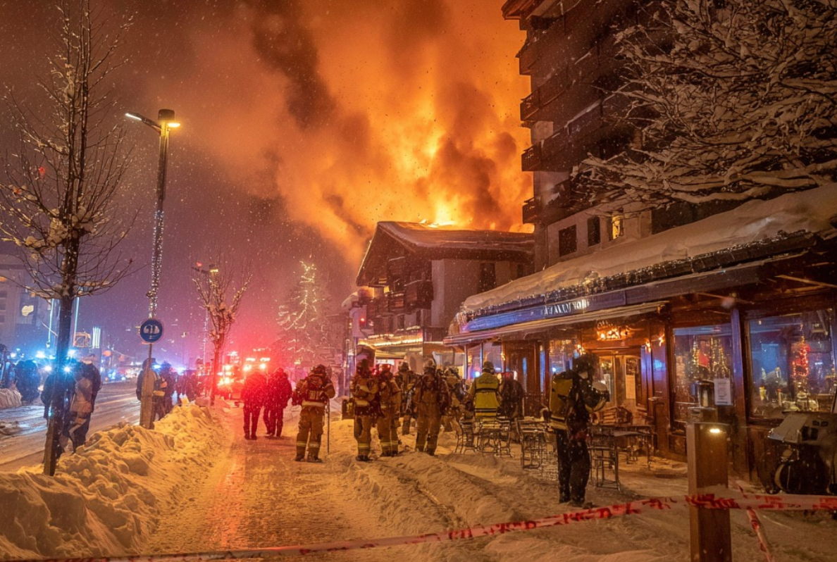 Pesta Tahun Baru Berujung Tragedi: Kebakaran Hebat di Bar Ski Swiss Tewaskan Puluhan Orang