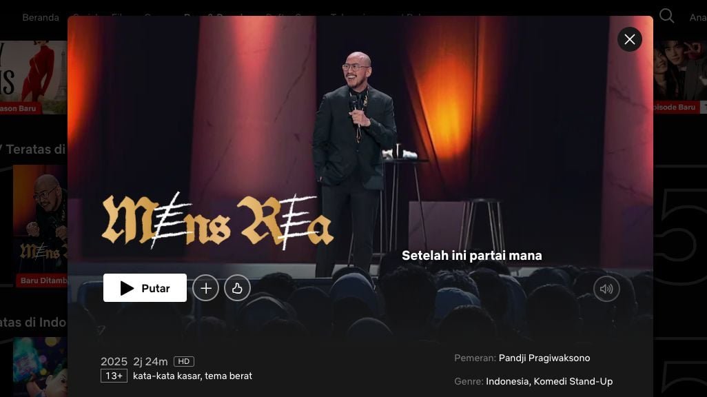 Rekaman ‘Mens Rea’ Jadi Bukti Kunci: Pandji Pragiwaksono Terancam Kasus Dugaan Penistaan Agama