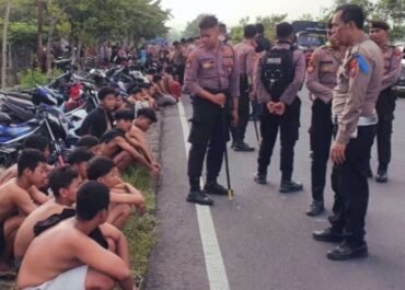 Razia Besar-besaran di Sidoarjo, 300 Motor Milik Remaja Disita Polisi di Tengah Aksi Balap Liar