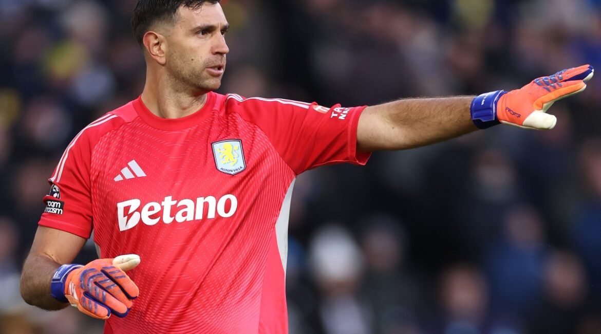 Aston-Villa-goalkeeper-Emiliano-Martinez-in-action